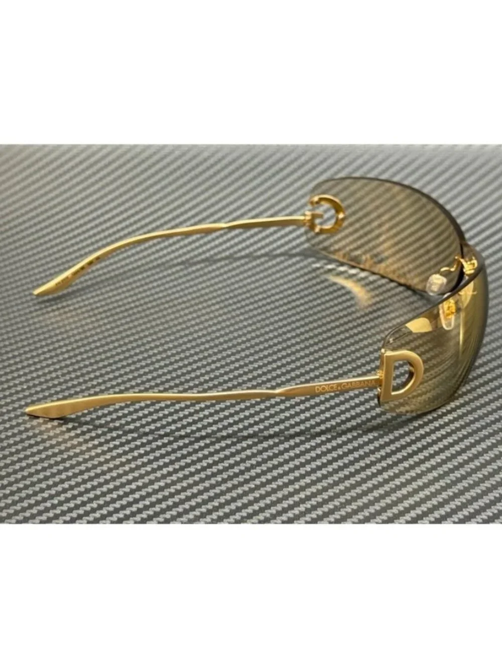 New Dolce & Gabbana Men Matte Gold Sunglasses 60-20-125